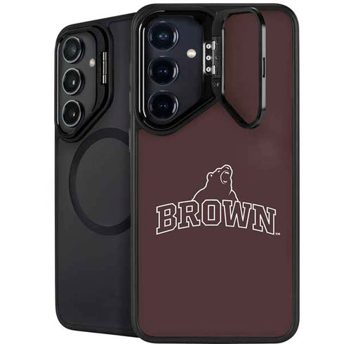 Brown University Outlined Galaxy S24 Plus Kickstand Case